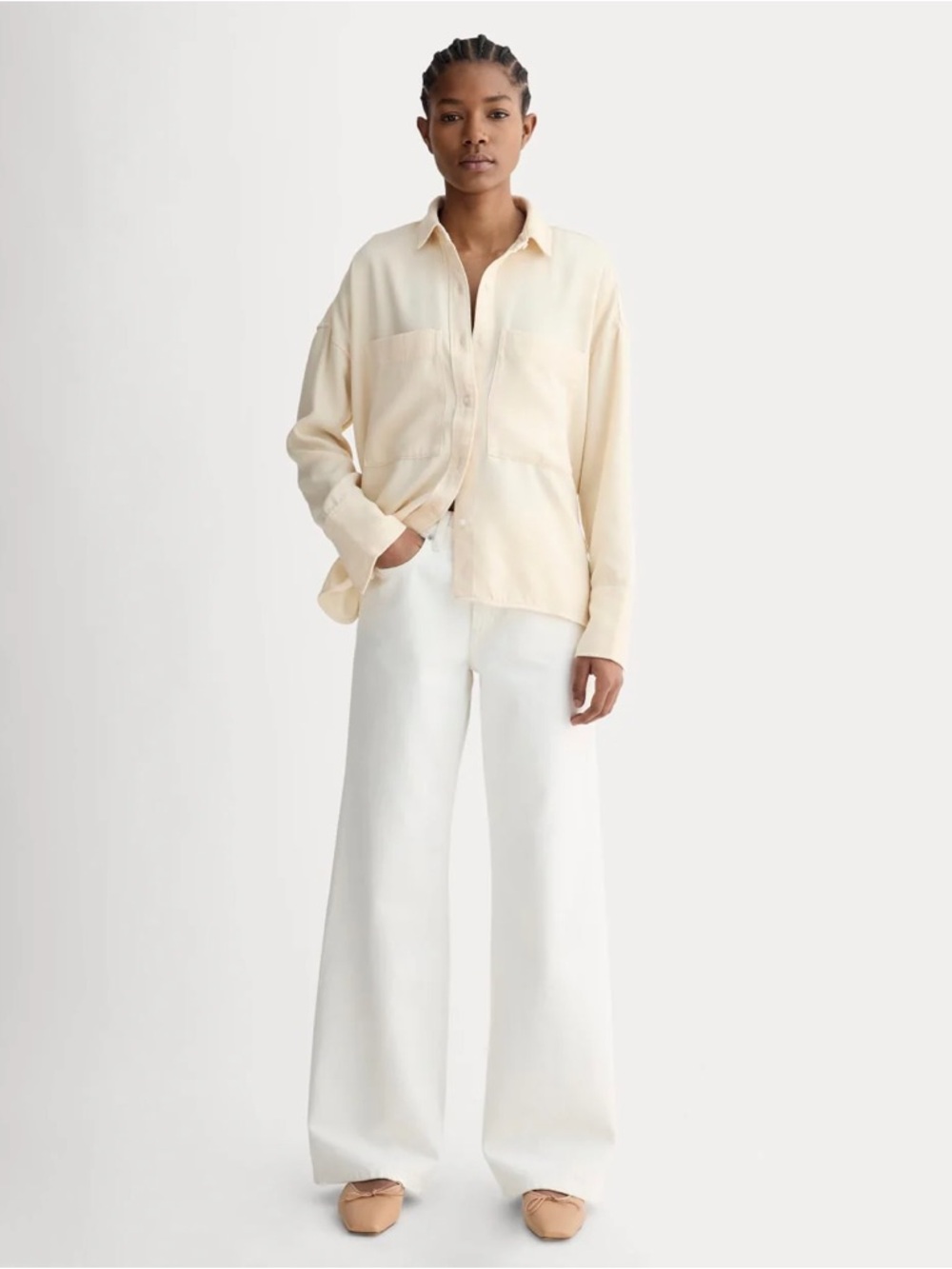 NEW. Everlane Boxy Oversized Button Down Oxford Shirt. NWT